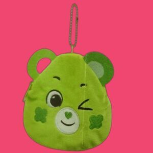 care bears green pouch keychain